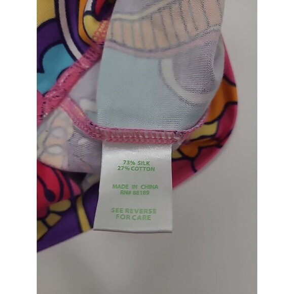 Lily Pulitzer Sun Dress Women's Size Small Colorful Floral Silk Blend - Picture 5 of 7